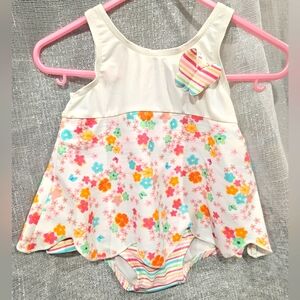 Vintage Koala Kids Baby Swimsuit | 6–9 Months | Y2K-Inspired Floral & Butterfly